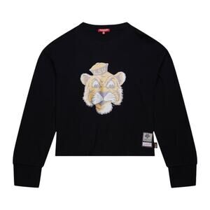 NWT! Mitchell & Ness Louisiana State University Glitter Crop Crewneck - Size L